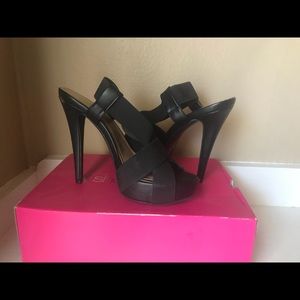 Black stilettos 8.5
